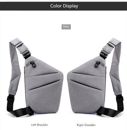 Fengdong Men’s Ultra-Thin Anti-Theft Sling Bag – Mini Crossbody Travel & Sports Chest Bag