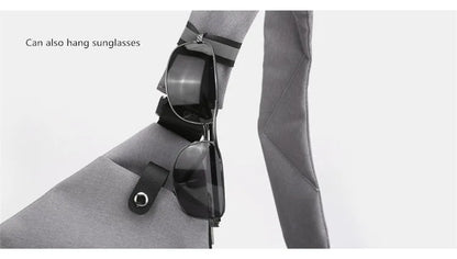 Fengdong Men’s Ultra-Thin Anti-Theft Sling Bag – Mini Crossbody Travel & Sports Chest Bag