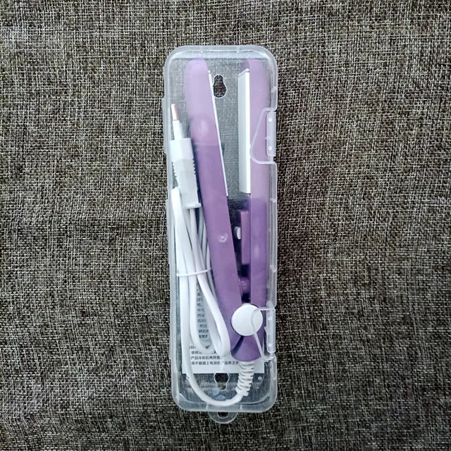 New Curling Iron Mini Hair Straightener Iron Ceramic Straightening Styling Tools Hair Curler Flat Iron Beard Straightener