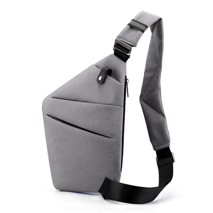 Fengdong Men’s Ultra-Thin Anti-Theft Sling Bag – Mini Crossbody Travel & Sports Chest Bag