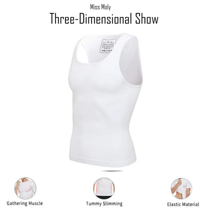 💪 Men’s Slimming Body Shaper – Compression Shirt for Chest & Tummy Control