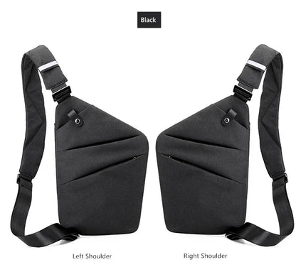 Fengdong Men’s Ultra-Thin Anti-Theft Sling Bag – Mini Crossbody Travel & Sports Chest Bag