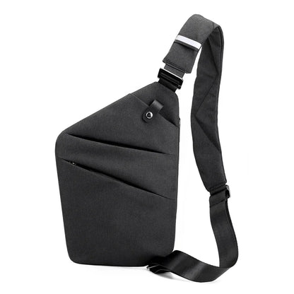 Fengdong Men’s Ultra-Thin Anti-Theft Sling Bag – Mini Crossbody Travel & Sports Chest Bag