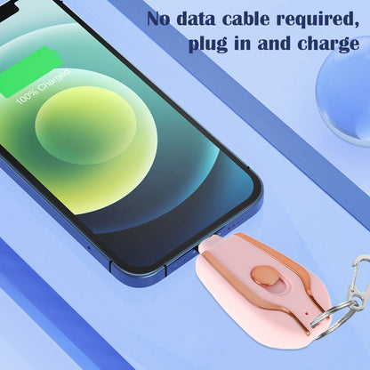 ⚡🔑Android-Compatible 1500mAh Keychain Charger | Durable, Compact Type-C Emergency Power