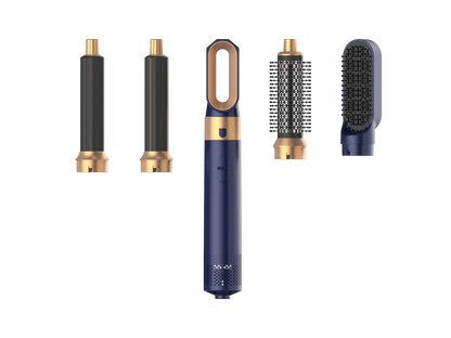 5 in 1  Low Noise Hair Styler  Professional  Hair Curling Straightening  Hair Drying  Hot Air Brushes 1000W