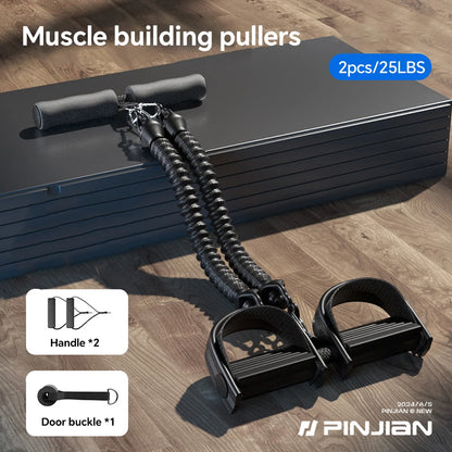 💪 Pedal Tension Rope Puller – Multi-Functional Fitness Resistance Band