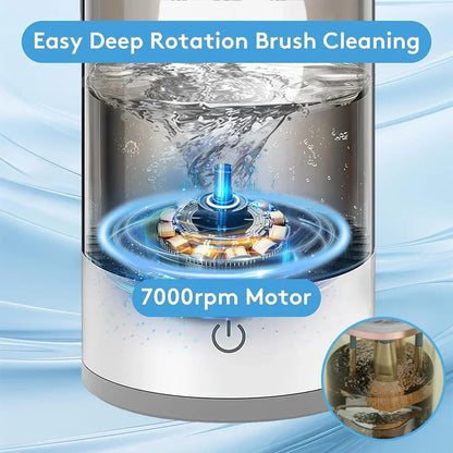 💄 USB Electric Makeup Brush Cleaner – 3-in-1 Portable Washer, Dryer & Drying Rack