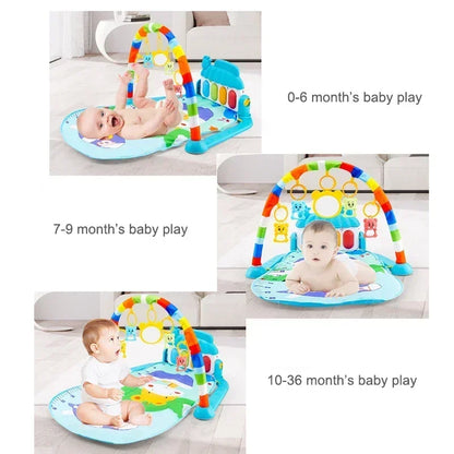 🎶 Baby Activity Gym Rack – Early Education Play Mat with Musical Piano, Crawling Blanket, and Pedal for Newborns (0-36 Months)