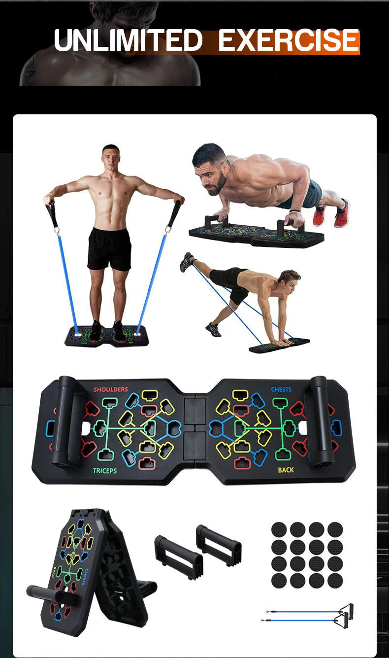 💪 Portable Multifunctional Push-Up Board Set – Fitness Equipment for Chest, Abdomen, Arms & Back