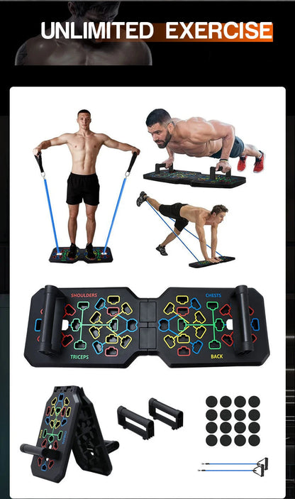 💪 Portable Multifunctional Push-Up Board Set – Fitness Equipment for Chest, Abdomen, Arms & Back