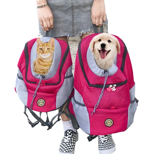 🐾 Outdoor Pet Dog Carrier Bag – Portable Travel Backpack for Cats & Dogs