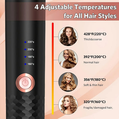 Automatic Ceramic Rotating Air Curler & Spin Wand Styler — Magic Hair Curling Machine